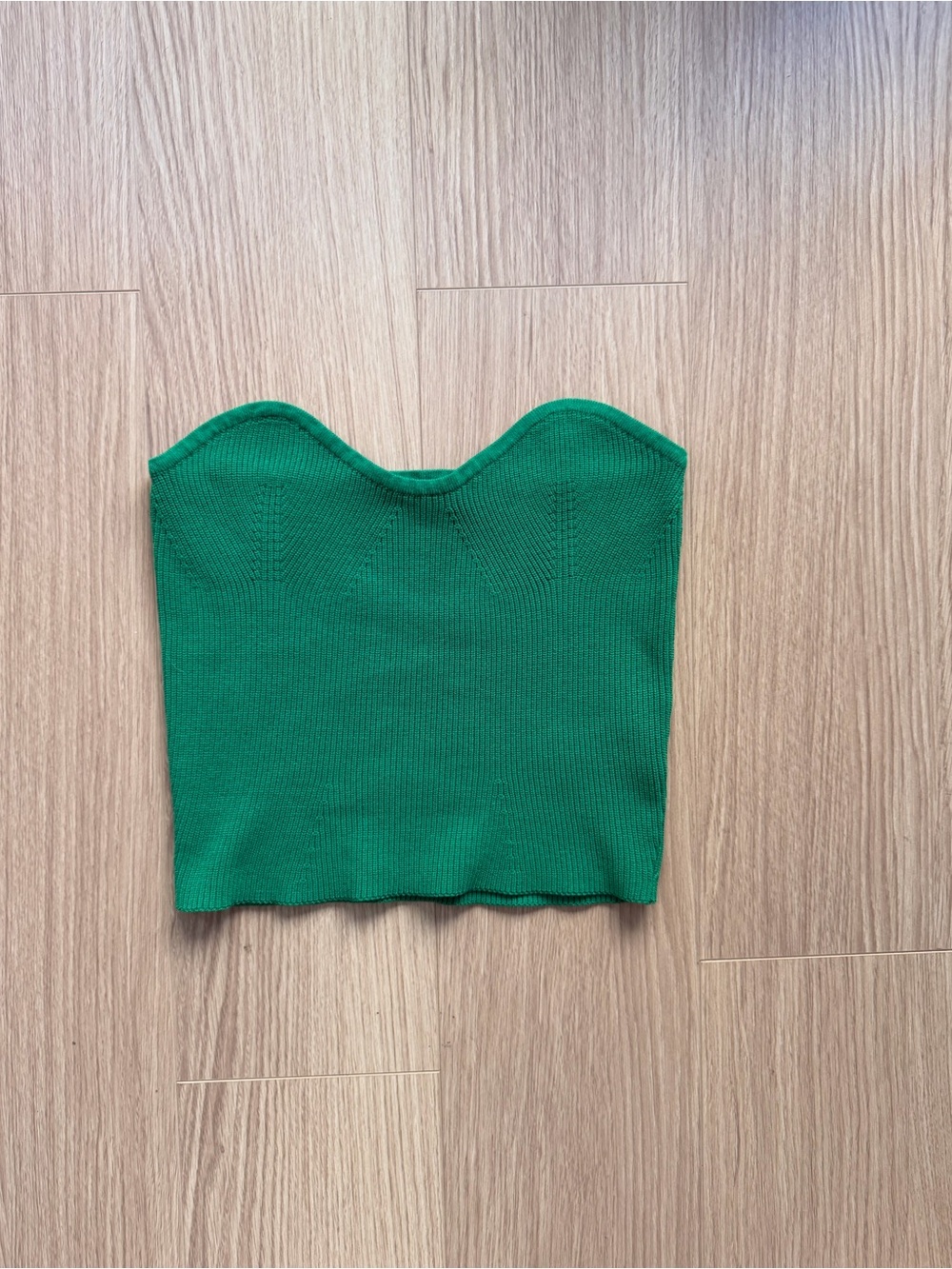 Crescent Green Tube Top